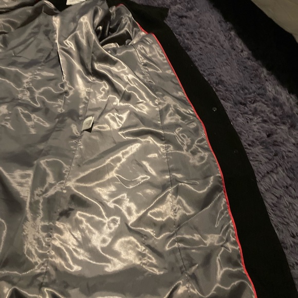 Calvin Klein Size 8 Women's Black Wool Blend Knee Length Coat - Picture 9 of 11